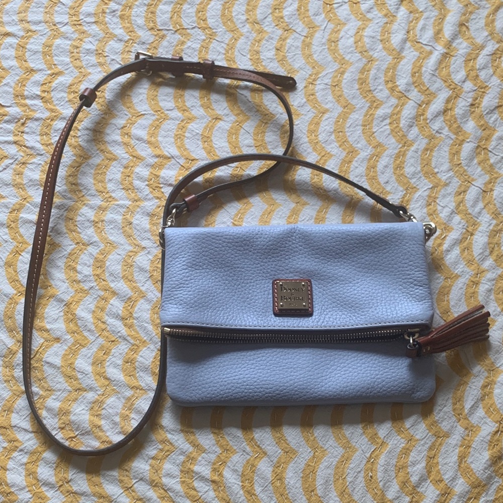 Dooney & Bourke Lavender and Brown Crossbody Bag